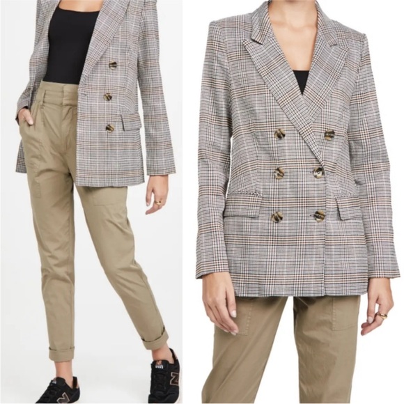 WAYF Finn Double Breasted Blazer - Picture 1 of 12